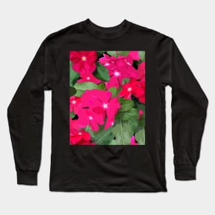 Magenta Impatiens Long Sleeve T-Shirt